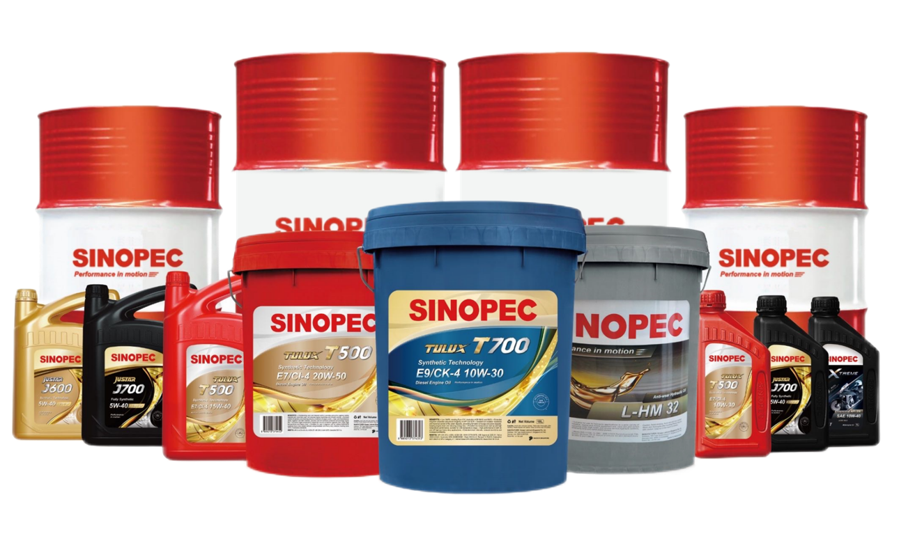 SINOPEC潤滑油製品ラインナップ